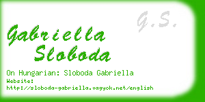 gabriella sloboda business card